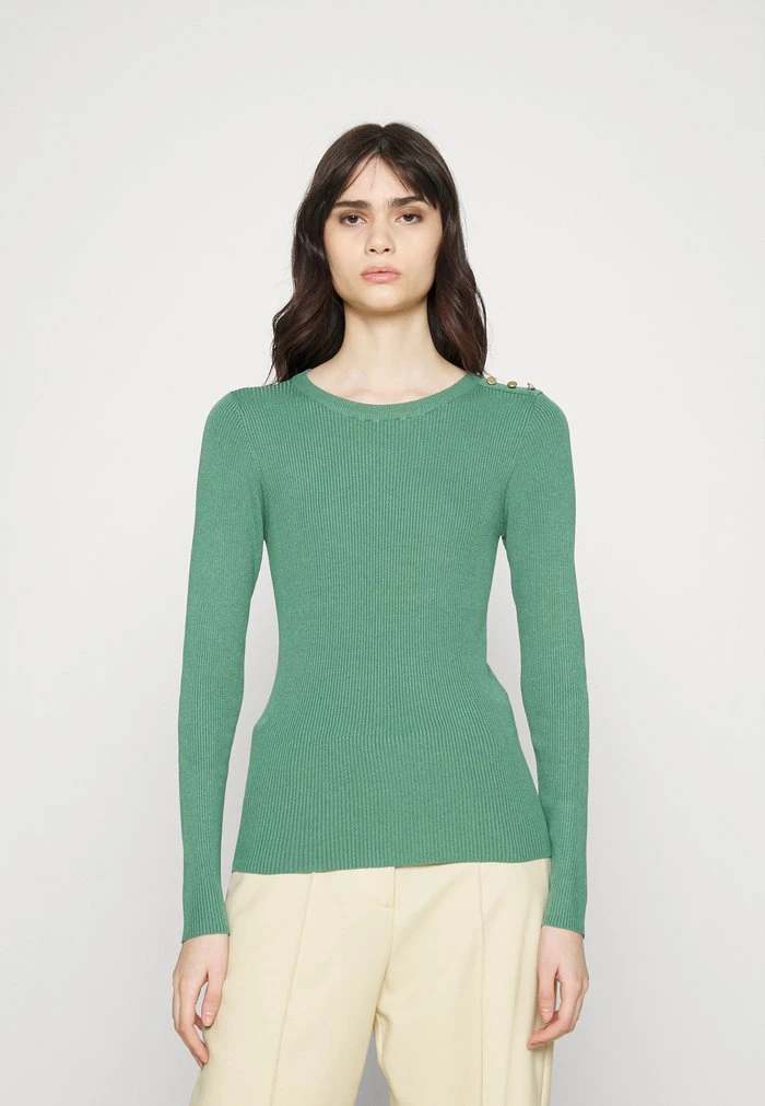 JDYPLUM O NECK BUTTON - Pullover - Sagebrush Green 3 JDYPLUM O NECK BUTTON - Pullover - Sagebrush Green