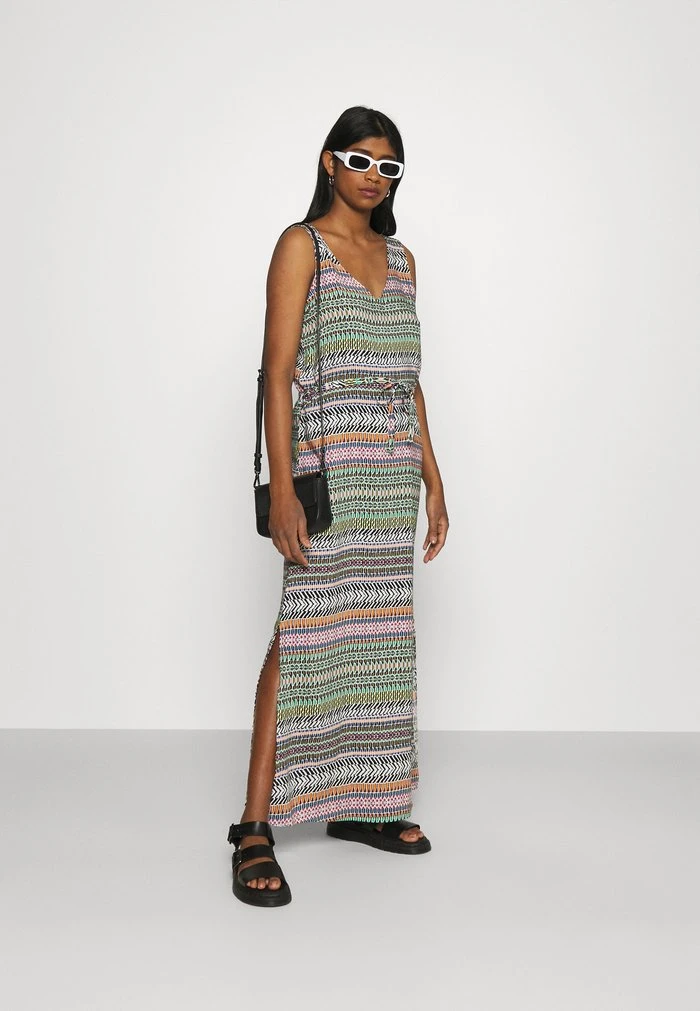 JDYSTAAR LIFE DRESS - Robe Longue - Cloud Dancer/multicolor Aztec 4 JDYSTAAR LIFE DRESS - Robe Longue - Cloud Dancer/multicolor Aztec – Image 2