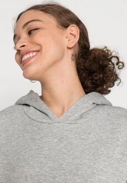 JDYPARIS LIFE HOOD DRESS - Robe De Jour - Light Grey Melange -Promos JDY Boutique c52f50a22f774f048342c5fc67e54592