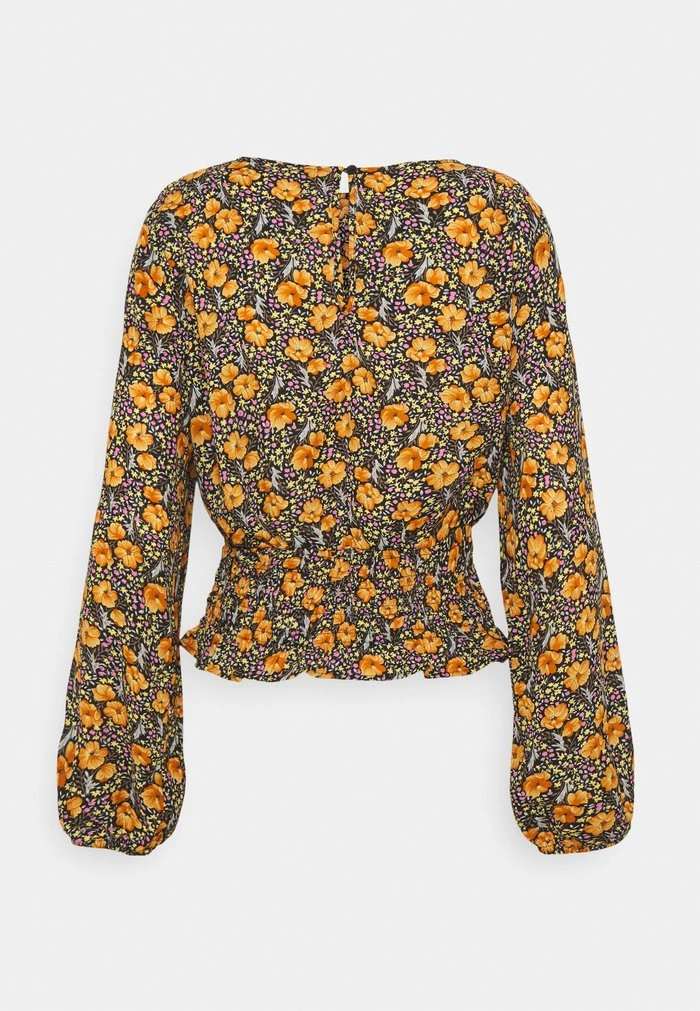 JDYDREW LIFE WAIST SMOCK - T-shirt à Manches Longues - Black/tangerine/mauve 4 JDYDREW LIFE WAIST SMOCK - T-shirt à Manches Longues - Black/tangerine/mauve – Image 2