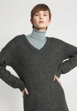 JDYPHILINA V NECK DRESS - Robe Pull - Dark Grey Melange 11 JDYPHILINA V NECK DRESS - Robe Pull - Dark Grey Melange -Promos JDY Boutique c601ae55926d4343abdb96f0aae21775