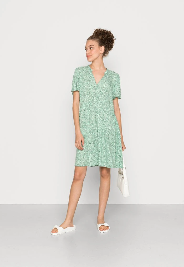 JDYSTARR LIFE V NECK DRESS - Robe De Jour - Medium Green /cloud Dancer 4 JDYSTARR LIFE V NECK DRESS - Robe De Jour - Medium Green /cloud Dancer – Image 2