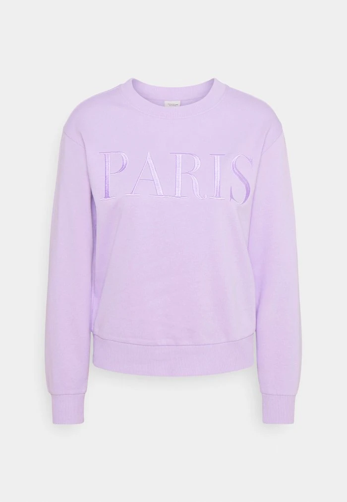 JDY TREATS - Sweatshirt - Pastel Lilac/paris Embroidery 3 JDY TREATS - Sweatshirt - Pastel Lilac/paris Embroidery