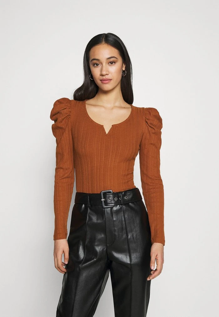 JDYANNA PUFF SLEEVE - T-shirt à Manches Longues - Mocha Bisque 3 JDYANNA PUFF SLEEVE - T-shirt à Manches Longues - Mocha Bisque