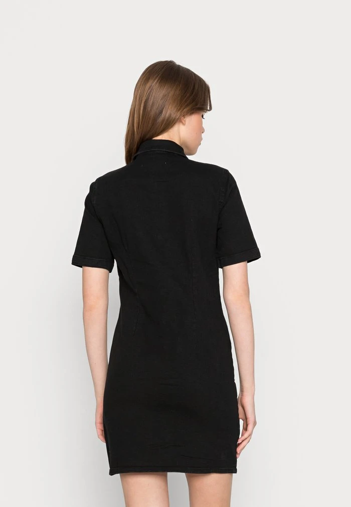 JDYNEWSANNA DRESS - Robe En Jean - Black Denim 5 JDYNEWSANNA DRESS - Robe En Jean - Black Denim – Image 3