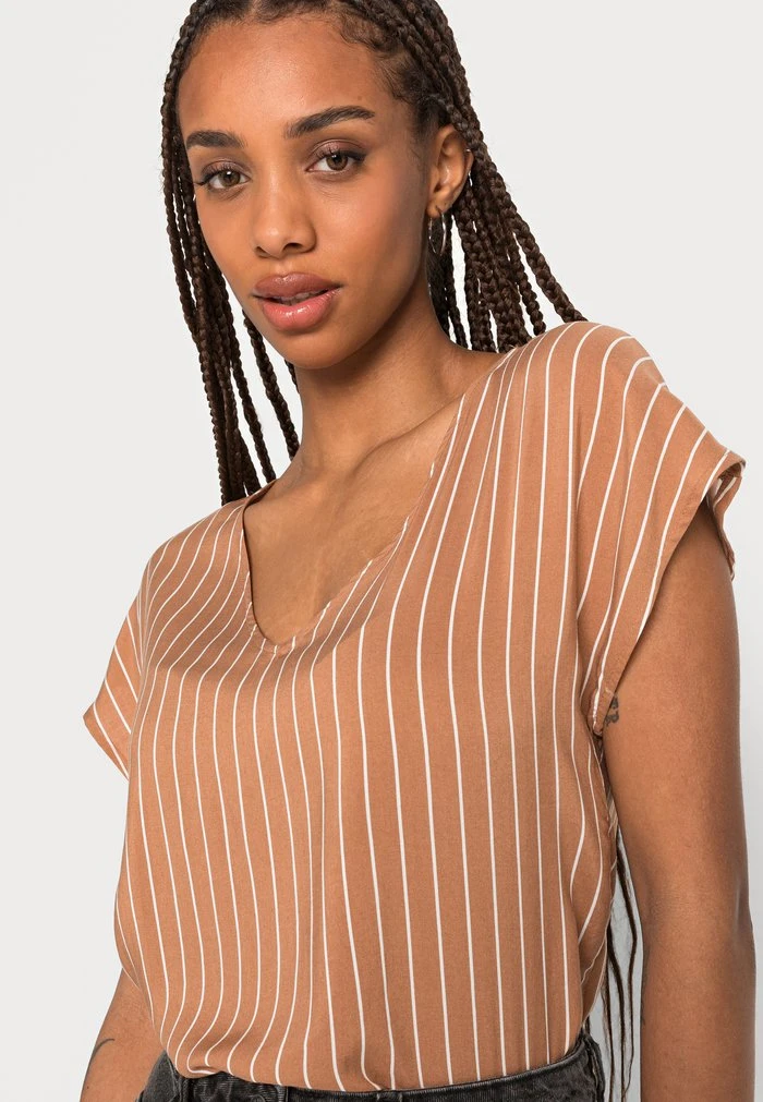 JDYSTARR LIFE V NECK - Blouse - Lion/sandshell 7 JDYSTARR LIFE V NECK - Blouse - Lion/sandshell – Image 5