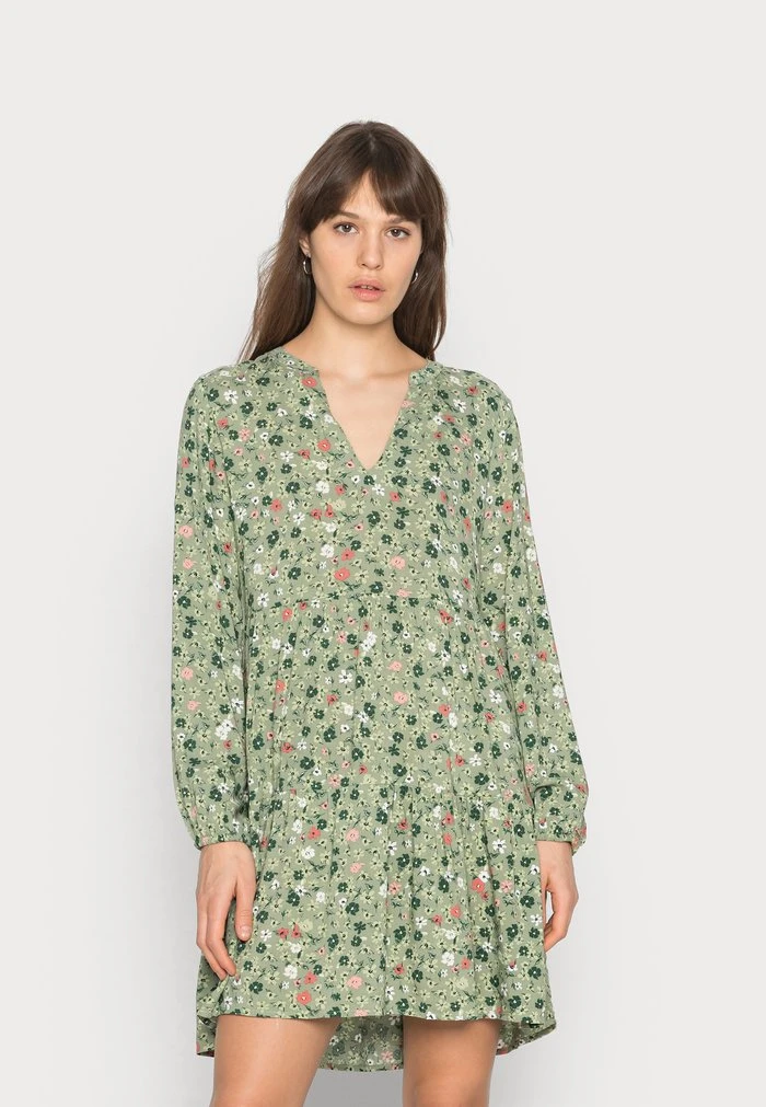 JDYLION LAYER DRESS - Robe De Jour - Khaki 3 JDYLION LAYER DRESS - Robe De Jour - Khaki