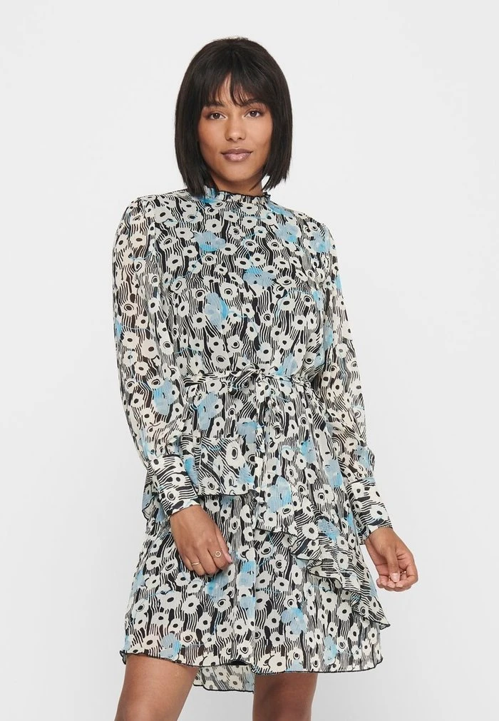 JDY MIT LANGEN ÄRMELN RÜSCHEN - Robe De Jour - Cloud Dancer 3 JDY MIT LANGEN ÄRMELN RÜSCHEN - Robe De Jour - Cloud Dancer