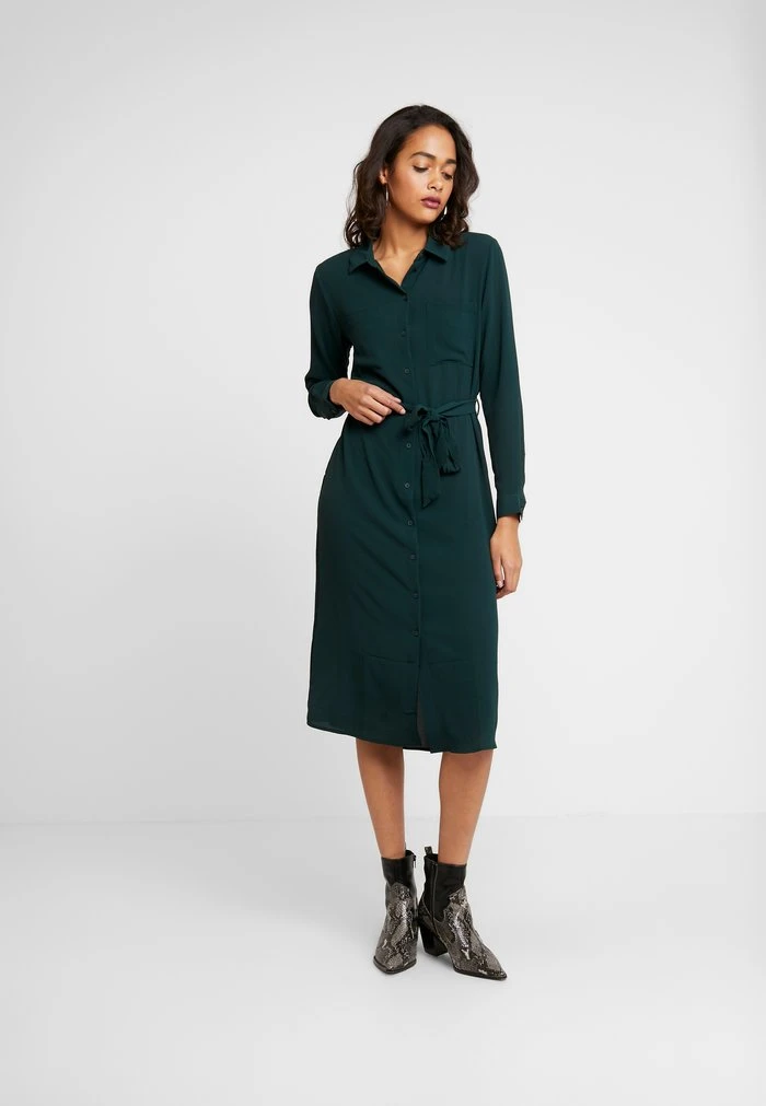 JDYPINTO MIDI DRESS - Robe Chemise - Scarab 4 JDYPINTO MIDI DRESS - Robe Chemise - Scarab – Image 2