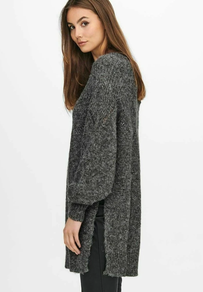 JDY LANGER SCHLITZDETAIL - Pullover - Dark Grey Melange 6 JDY LANGER SCHLITZDETAIL - Pullover - Dark Grey Melange – Image 4