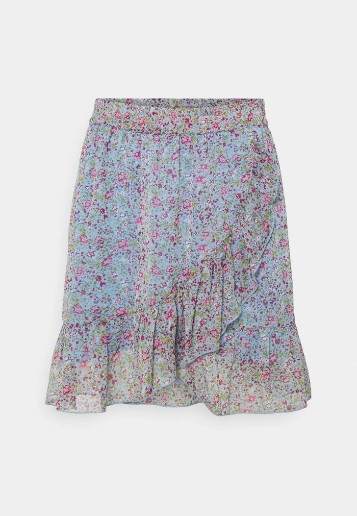 JDYJENNIFER LIFE MINI SKIRT - Minijupe - Baby Blue/pink 3 JDYJENNIFER LIFE MINI SKIRT - Minijupe - Baby Blue/pink