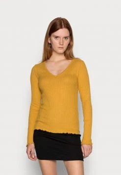 JDYFRANSISKA V NECK - T-shirt à Manches Longues - Harvest Gold