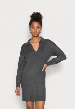 JDYRUE VEGA DRESS - Robe Pull - Dark Grey Melange