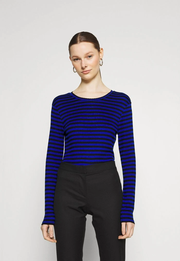 JDYFRANSISKA O NECK - T-shirt à Manches Longues - Surf The Web/black 3 JDYFRANSISKA O NECK - T-shirt à Manches Longues - Surf The Web/black