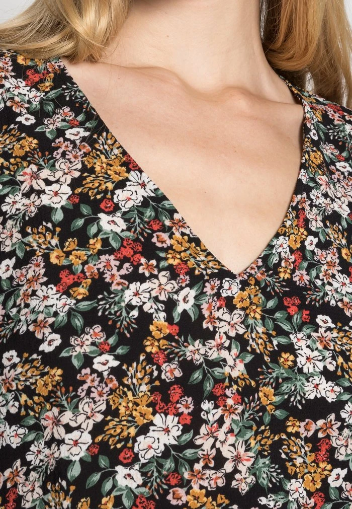 JDYPIPER V NECK - Blouse - Black/multi-coloured 7 JDYPIPER V NECK - Blouse - Black/multi-coloured – Image 5