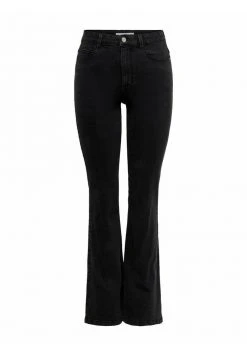 JDY NEWFLORA AUSGESTELLTE - Jean Flare - Black Denim