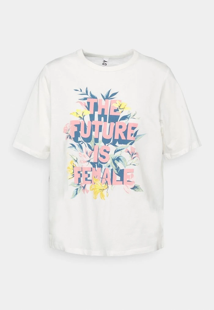 JDYSTINNA - T-shirt Imprimé - Cloud Dancer 3 JDYSTINNA - T-shirt Imprimé - Cloud Dancer