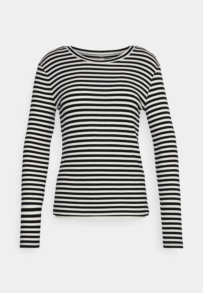 JDYFRANSISKA O NECK - T-shirt à Manches Longues - Black/white 7 JDYFRANSISKA O NECK - T-shirt à Manches Longues - Black/white – Image 5