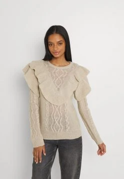 JDYFRANCE FRILL - Pullover - Chateau Gray