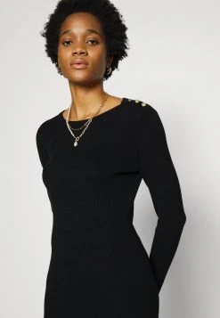 JDYPLUM ONECK BUTTON DRESS - Robe Pull - Black 11 JDYPLUM ONECK BUTTON DRESS - Robe Pull - Black -Promos JDY Boutique db5caf098d0448b9beed17c9228bc982