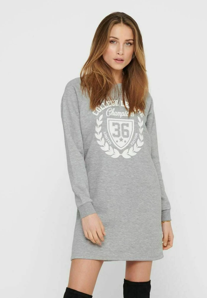 JDYVENUS DRESS - Robe De Jour - Light Grey Melange 3 JDYVENUS DRESS - Robe De Jour - Light Grey Melange