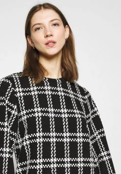 JDYDOVER CHECK DRESS - Robe En Jersey - Black/cloud Dancer 13 JDYDOVER CHECK DRESS - Robe En Jersey - Black/cloud Dancer -Promos JDY Boutique dc10837f529646bb82d95b4523604687