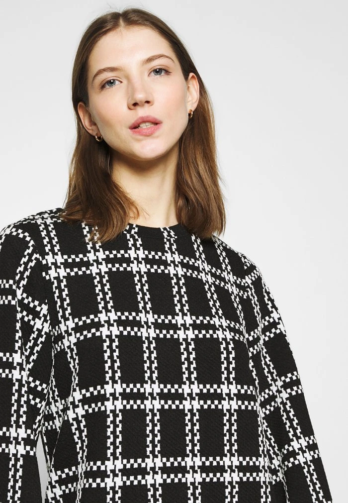 JDYDOVER CHECK DRESS - Robe En Jersey - Black/cloud Dancer 6 JDYDOVER CHECK DRESS - Robe En Jersey - Black/cloud Dancer – Image 4