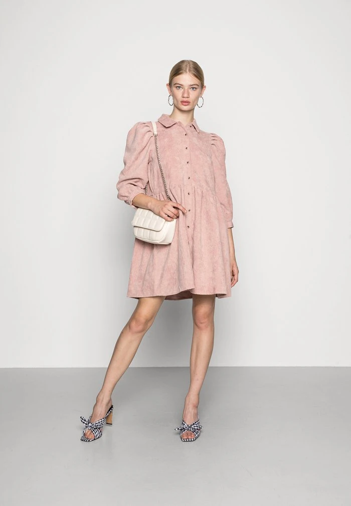 JDYULE SOFI PUFF SLEEVE BELT DRESS - Robe Chemise - Woodrose 4 JDYULE SOFI PUFF SLEEVE BELT DRESS - Robe Chemise - Woodrose – Image 2