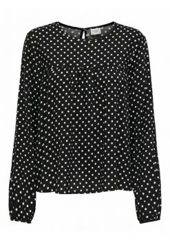 JDY GEPUNKTETES - T-shirt à Manches Longues - Black