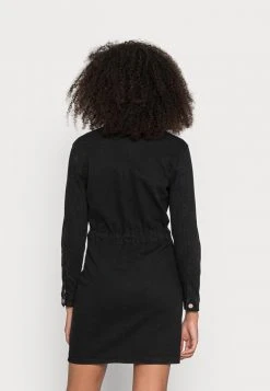 JDYSANNA LIFE WAIST DRESS - Robe En Jean - Black Denim -Promos JDY Boutique deccf724999d4d33b874931f788b482b