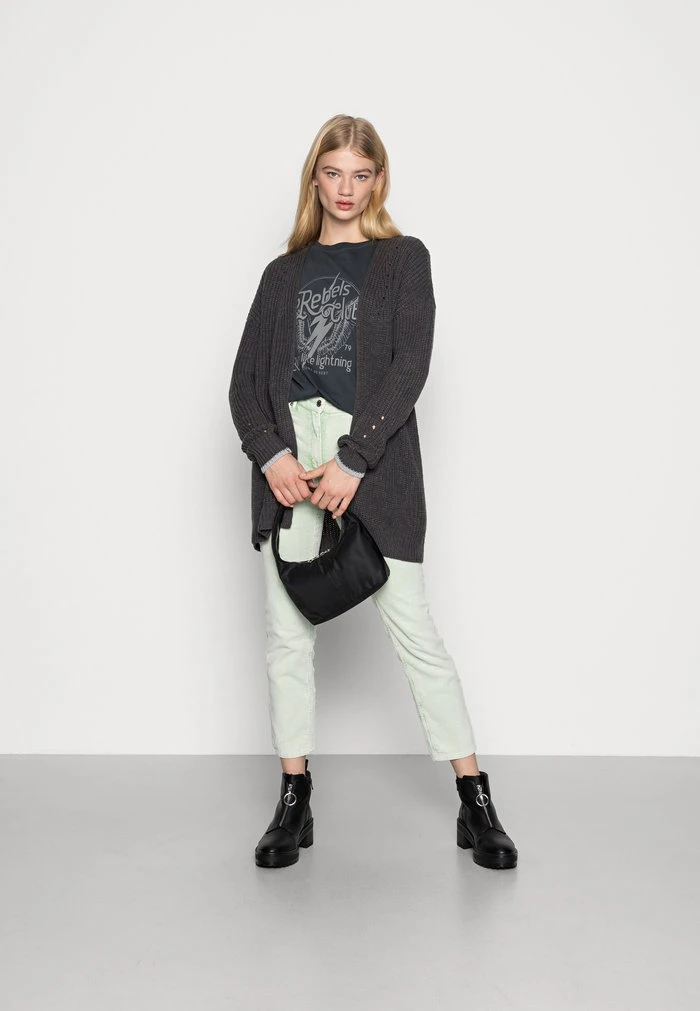 JDY JUSTY MAISIE LONG CARDIGAN - Gilet - Dark Grey Melange 4 JDY JUSTY MAISIE LONG CARDIGAN - Gilet - Dark Grey Melange – Image 2