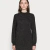 JDYEMMA NECK DRESS - Robe Pull - Dark Grey Melange