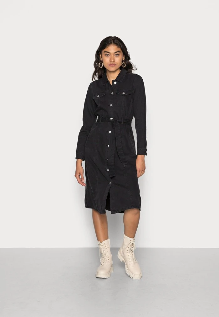 JDYSANSA LIFE LONG ASHAPE - Robe En Jean - Black Denim 3 JDYSANSA LIFE LONG ASHAPE - Robe En Jean - Black Denim