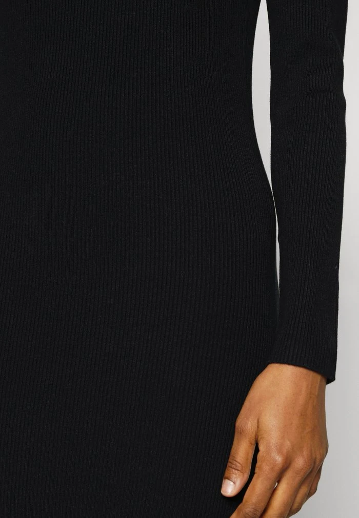 JDYPLUM ONECK BUTTON DRESS - Robe Pull - Black 8 JDYPLUM ONECK BUTTON DRESS - Robe Pull - Black – Image 6