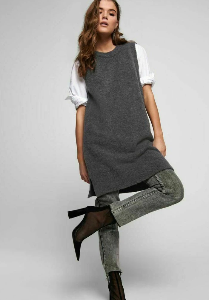 JDY Robe Pull - Dark Grey Melange 6 JDY Robe Pull - Dark Grey Melange – Image 4