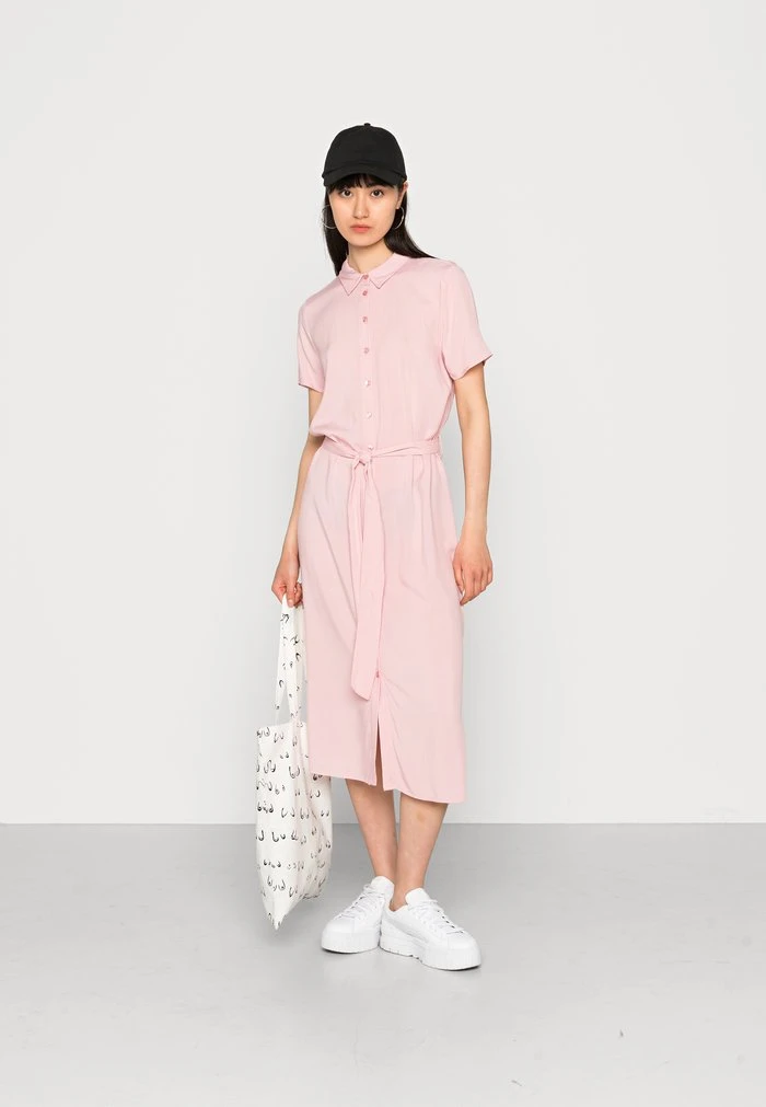 JDYELLY ABOVE CALF DRESS - Robe Chemise - Bleached Mauve 4 JDYELLY ABOVE CALF DRESS - Robe Chemise - Bleached Mauve – Image 2