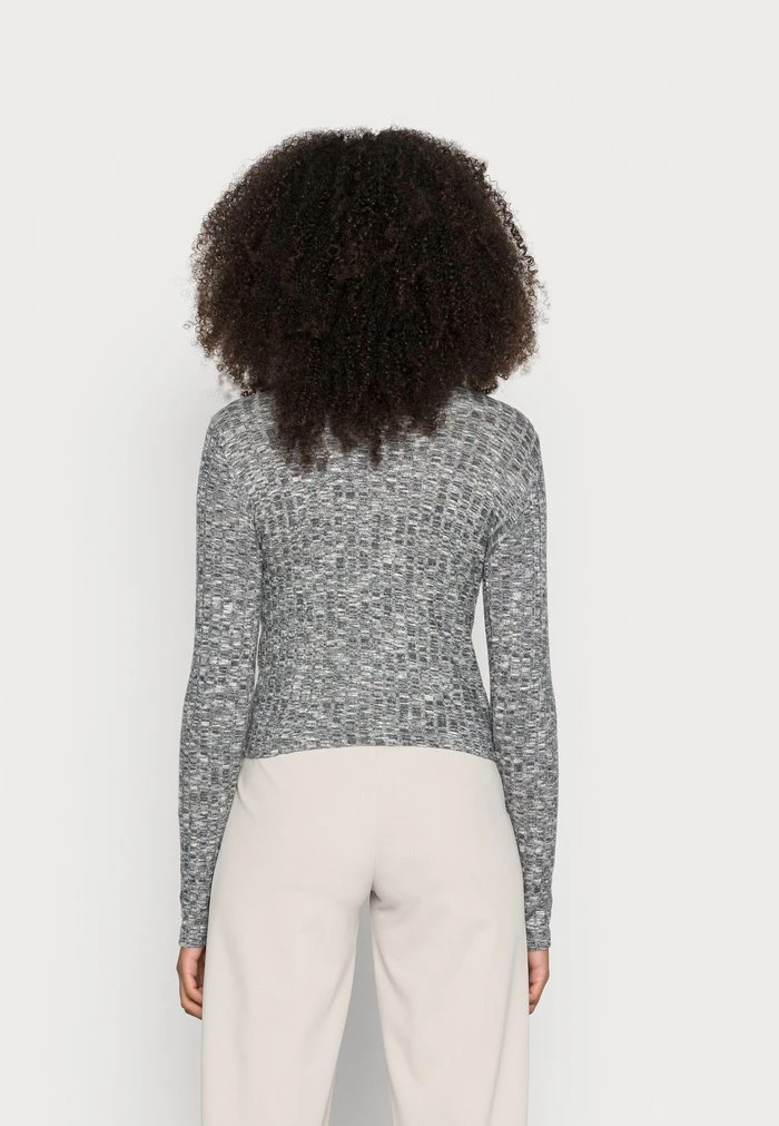 JDYMELISA - T-shirt à Manches Longues - Dark Grey Melange 5 JDYMELISA - T-shirt à Manches Longues - Dark Grey Melange – Image 3