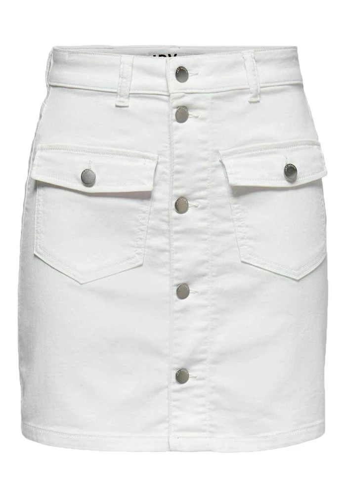 JDY DETAILREICHER BETONTER - Jupe En Jean - White 3 JDY DETAILREICHER BETONTER - Jupe En Jean - White