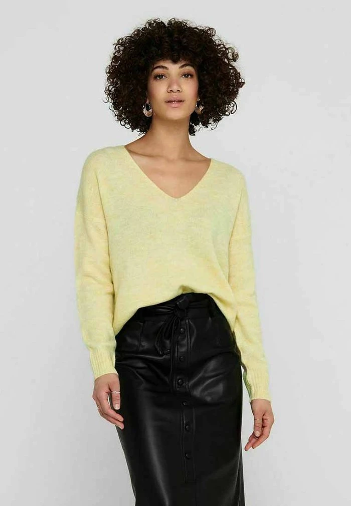 JDY ELANORA - Pullover - Pastel Yellow 3 JDY ELANORA - Pullover - Pastel Yellow