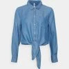 JDYJASPER LIFE KNOT - Blouse - Medium Blue Denim -Promos JDY Boutique eaf316b5d47048698ba0eae0b766f4bf