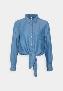JDYJASPER LIFE KNOT - Blouse - Medium Blue Denim