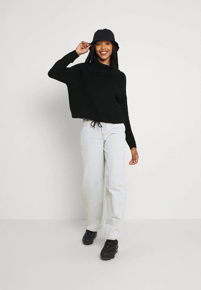 JDYMEGAN COWL NECK STRING - Pullover - Black 4 JDYMEGAN COWL NECK STRING - Pullover - Black – Image 2