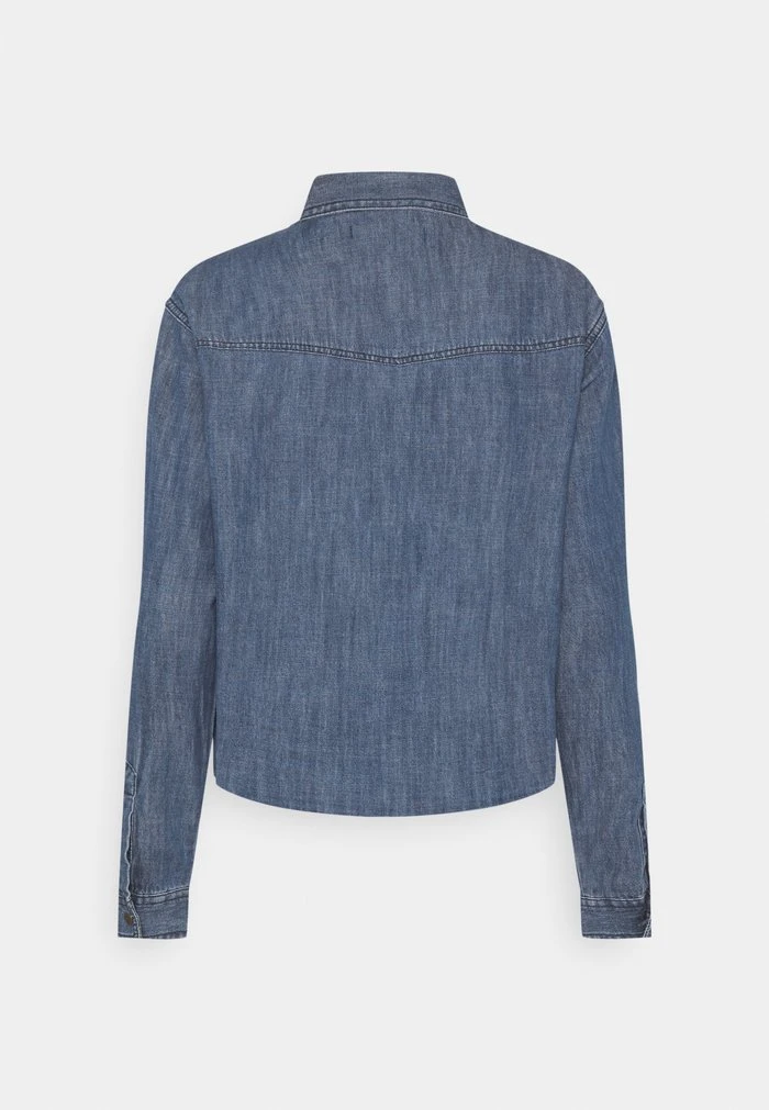 JDYPOPPY LIFE RAW HEM SHIRT - Chemisier - Medium Blue Denim 4 JDYPOPPY LIFE RAW HEM SHIRT - Chemisier - Medium Blue Denim – Image 2