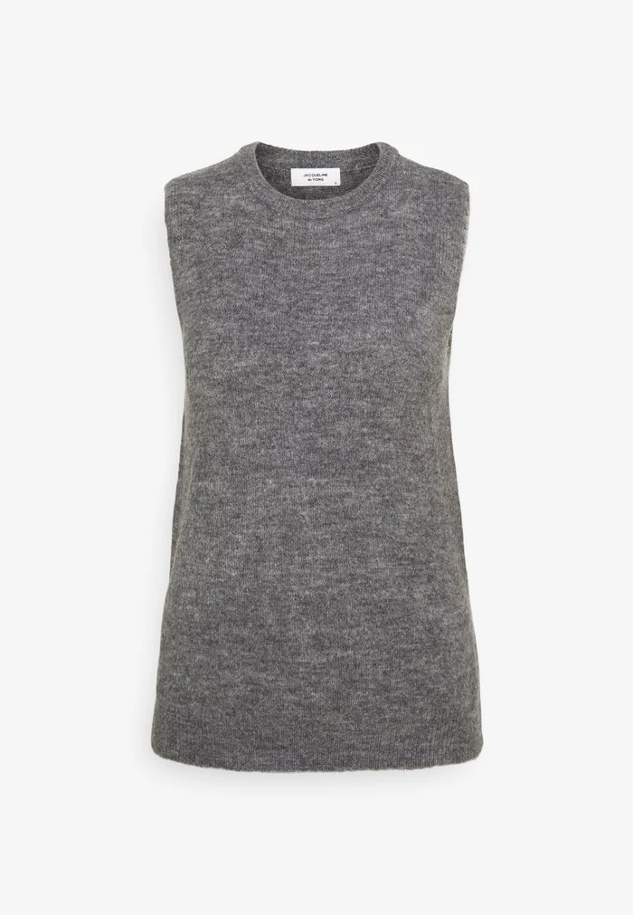 JDYELANOR VEST - Pullover - Dark Grey Melange 7 JDYELANOR VEST - Pullover - Dark Grey Melange – Image 5
