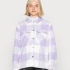 JDYHOLLY CHECK SHORT SHACKET - Veste Légère - Lavender -Promos JDY Boutique f777a9cbdbb34cfaa1961c1625224eea