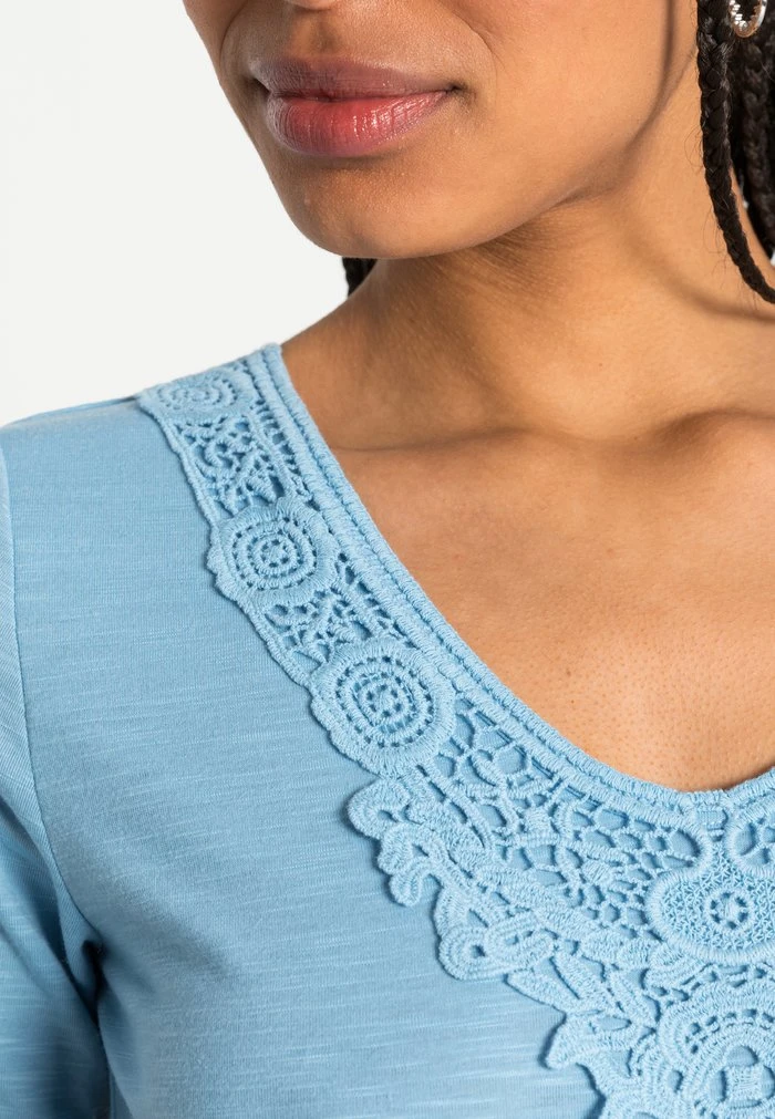 JDYDODO LACE - T-shirt Basique - Dusk Blue 7 JDYDODO LACE - T-shirt Basique - Dusk Blue – Image 5