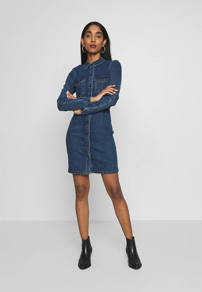 JDYSANNA DRESS - Robe En Jean - Medium Blue Denim 3 JDYSANNA DRESS - Robe En Jean - Medium Blue Denim