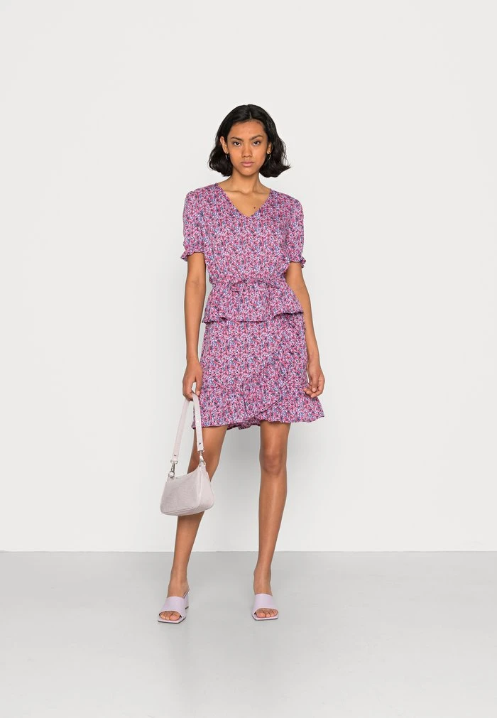 JDYMARIA V NECK - Blouse - Cloud Dancer/fuchsia Pink 4 JDYMARIA V NECK - Blouse - Cloud Dancer/fuchsia Pink – Image 2