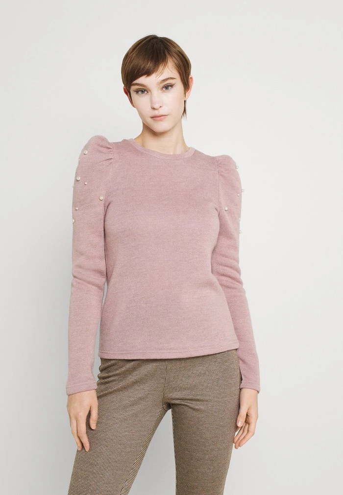 JDYMIE PEARL PUFF SLEEVE - Pullover - Wood Rose 3 JDYMIE PEARL PUFF SLEEVE - Pullover - Wood Rose