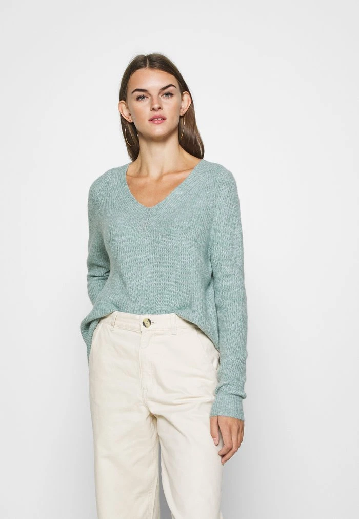 JDYANNE WIDE V NECK - Pullover - Abyss 3 JDYANNE WIDE V NECK - Pullover - Abyss